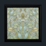 William Morris Spring Thicket Classic Pattern Keepsake Box<br><div class="desc">Antique William Morris Spring thicket Floral Wallpaper Design - A classic William Morris. The Spring thicket pattern by 19th Century British textile and wallpaper designer William Morris shows off a beautiful pattern of soft blue background with green swirling leaves and green and yellow flowers. The color scheme is perfect, just...</div>
