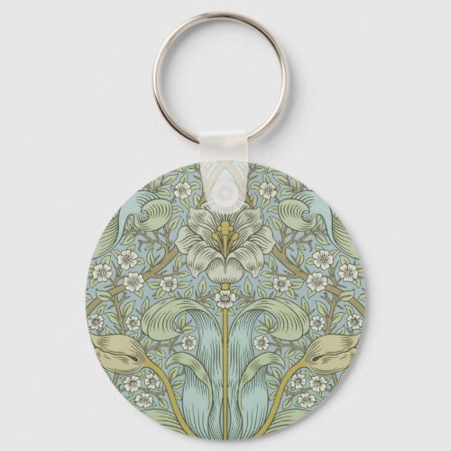 William Morris Spring Thicket Classic Pattern Keychain