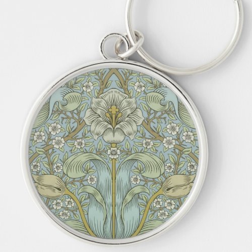 William Morris Spring Thicket Classic Pattern Keychain