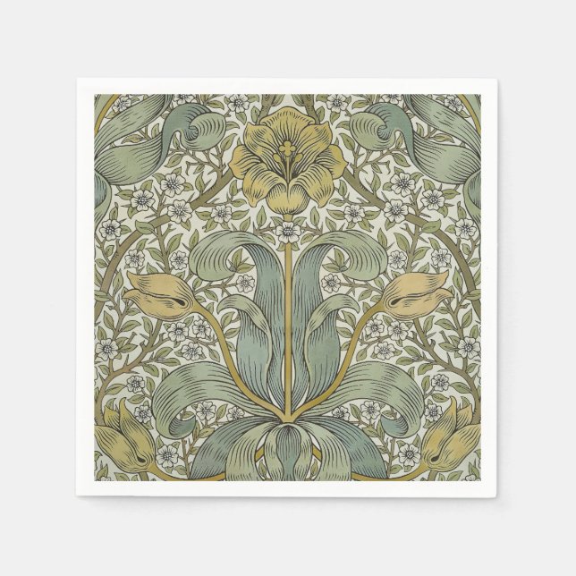 William Morris Spring Thicket Classic Pattern Napkins (Front)