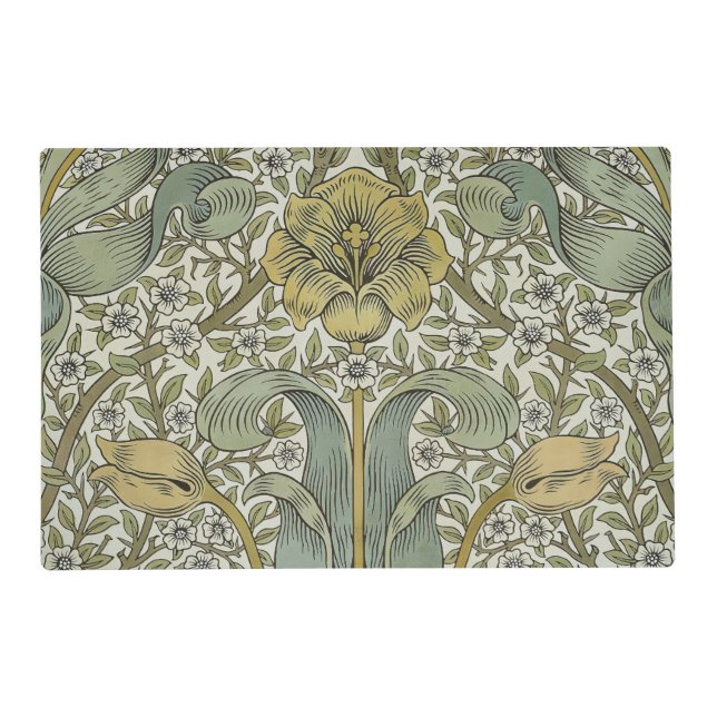 William Morris Spring Thicket Classic Pattern Placemat (Front)
