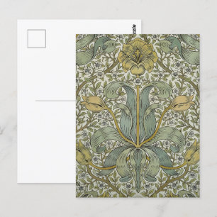 William Morris Spring Thicket Classic Pattern Postcard