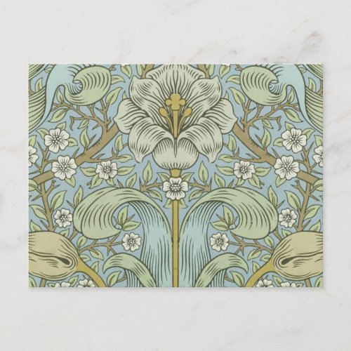 William Morris Spring Thicket Classic Pattern Postcard