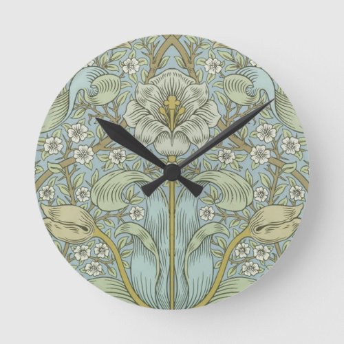 William Morris Spring Thicket Classic Pattern Round Clock