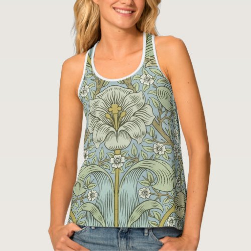 William Morris Spring Thicket Classic Pattern Tank Top