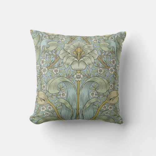 William Morris Spring Thicket Classic Pattern Throw Pillow