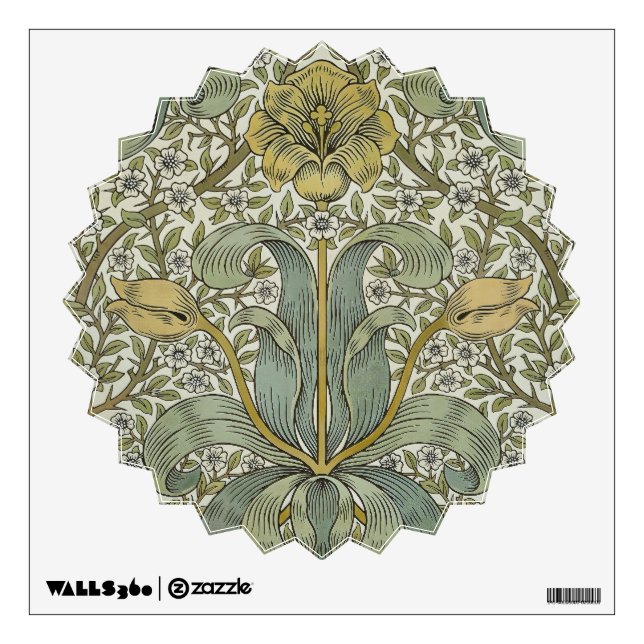 William Morris Spring Thicket Classic Pattern Wall Decal (Front)