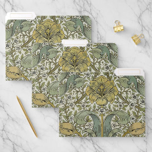 William Morris Spring Thicket Yellow Floral Art File Folder
