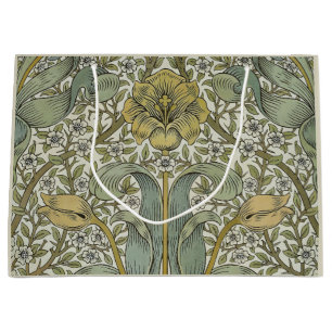 William Morris Spring Thicket Yellow Floral Art Large Gift Bag