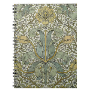 William Morris Spring Thicket Yellow Floral Art Notebook