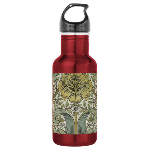 William Morris Spring Thicket Yellow Floral Art Stainless Steel Water Bottle