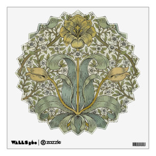 William Morris Spring Thicket Yellow Floral Art Wall Decal