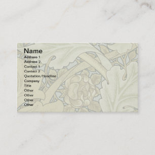 William Morris St James Acanthus Wallpaper Business Card
