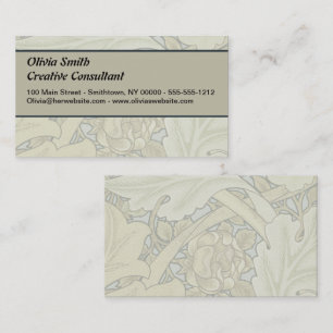 William Morris St James Acanthus Wallpaper Business Card