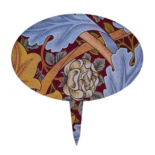 William Morris St James Acanthus Wallpaper Cake Topper (Front)