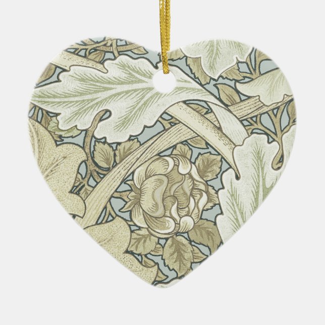William Morris St James Acanthus Wallpaper Ceramic Ornament (Front)