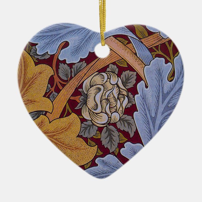 William Morris St James Acanthus Wallpaper Ceramic Ornament (Front)