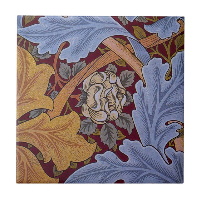 William Morris St James Acanthus Wallpaper Ceramic Tile (Front)