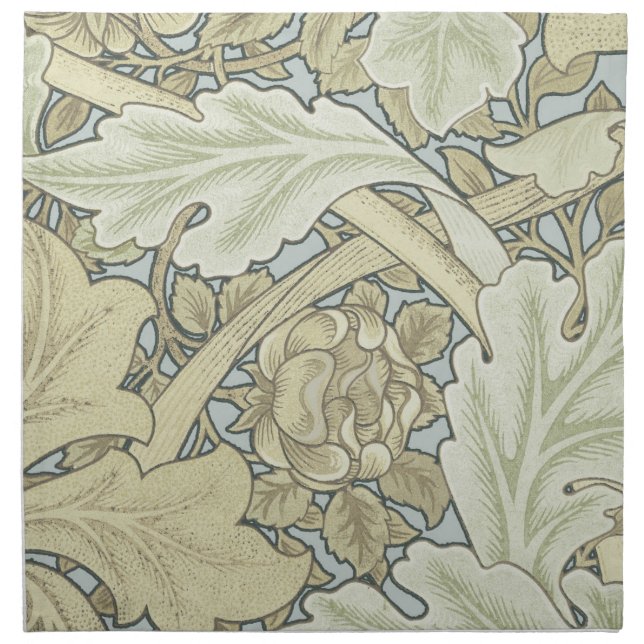 William Morris St James Acanthus Wallpaper Cloth Napkin (Front)