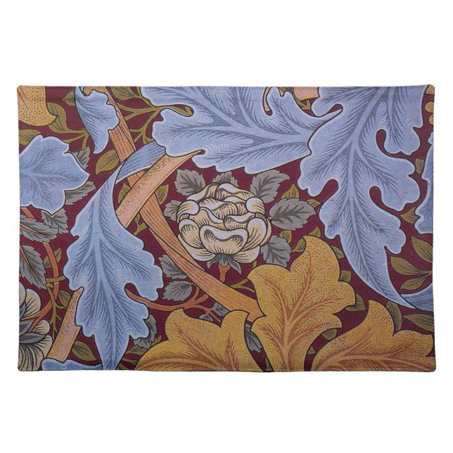 William Morris St James Acanthus Wallpaper Cloth Placemat (Front)