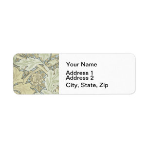 William Morris St James Acanthus Wallpaper Label