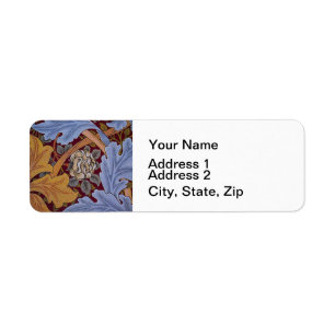 William Morris St James Acanthus Wallpaper Label