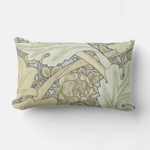 William Morris St James Acanthus Wallpaper Lumbar Pillow