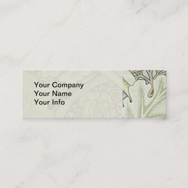 William Morris St James Acanthus Wallpaper Mini Business Card (Front)