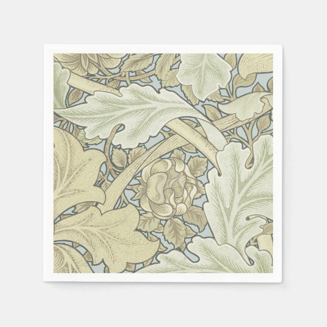 William Morris St James Acanthus Wallpaper Paper Napkins (Front)