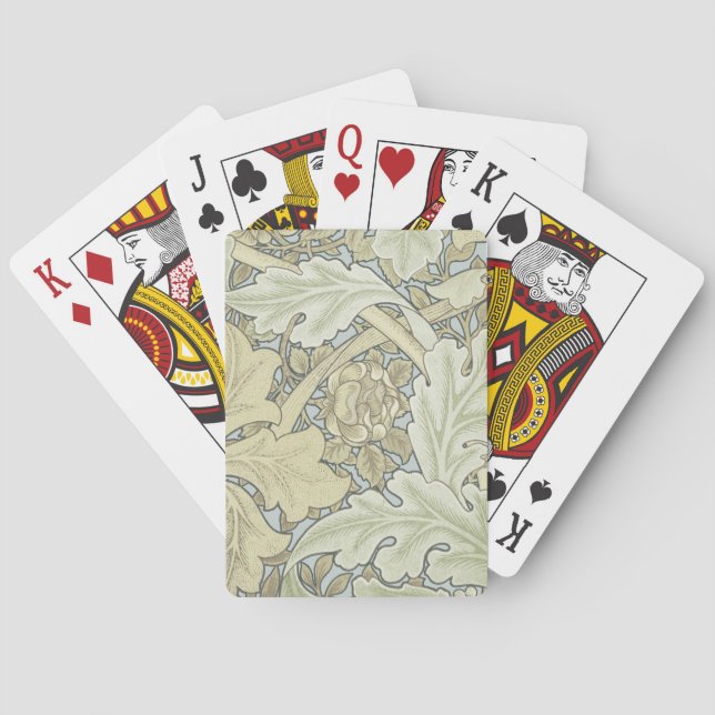 William Morris St James Acanthus Wallpaper Poker Cards (Back)