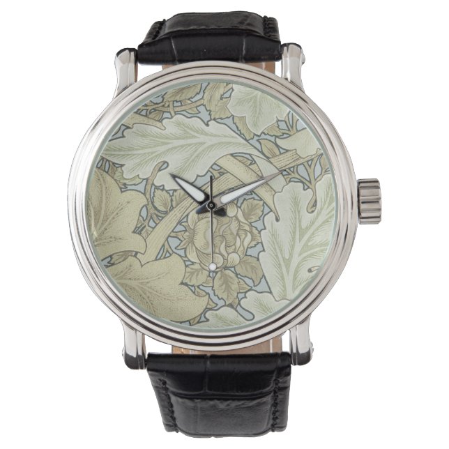 William Morris St James Acanthus Wallpaper Watch (Front)