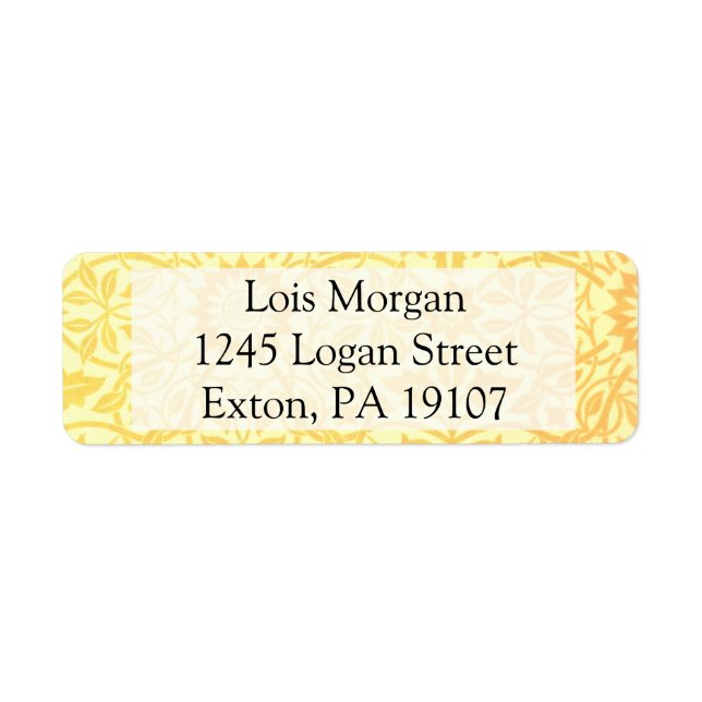William Morris St. James Place Ceiling Paper Label (Front)