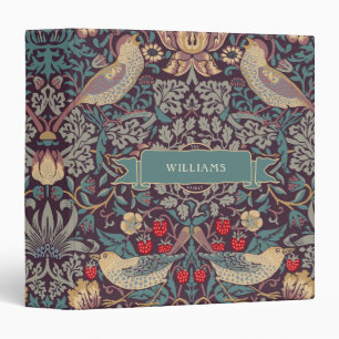 William Morris Strawberry Thief 3 Ring Binder