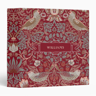 William Morris Strawberry Thief 3 Ring Binder