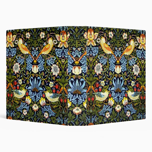 William Morris, Strawberry Thief 3 Ring Binder (Background)