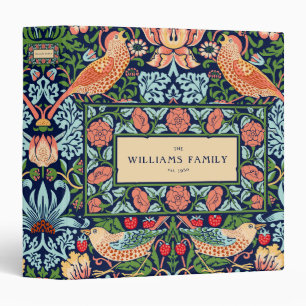 William Morris Strawberry Thief 3 Ring Binder
