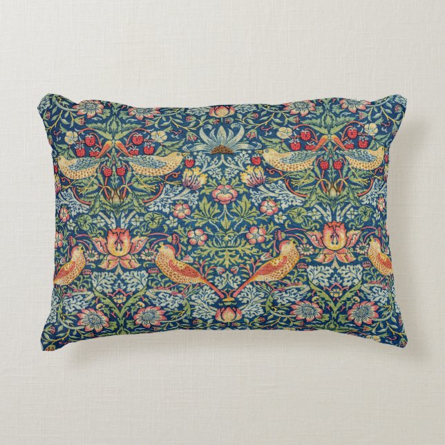 William Morris - Strawberry Thief Accent Pillow (Front)