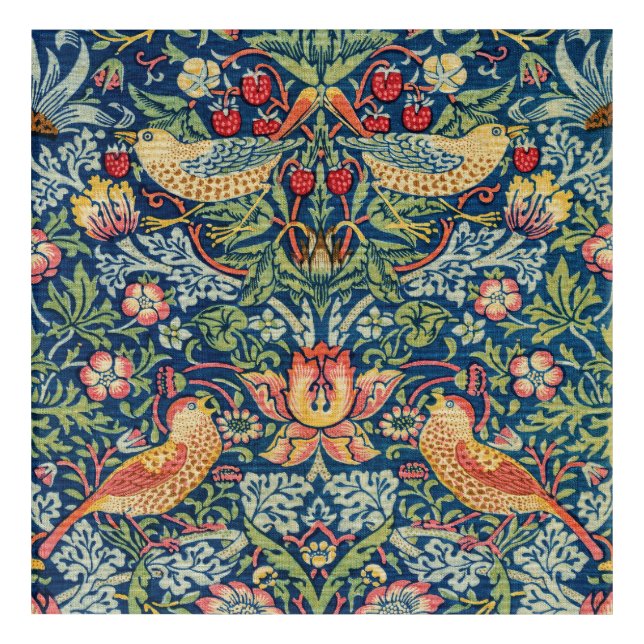 William Morris - Strawberry Thief Acrylic Print (Front)
