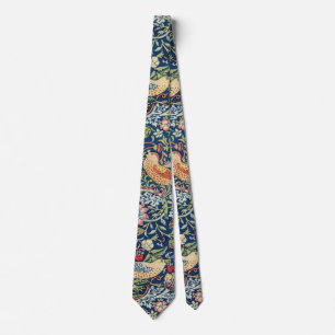 William Morris Strawberry Thief Art Print Vintage Neck Tie