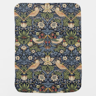 William Morris Strawberry Thief Baby Blanket