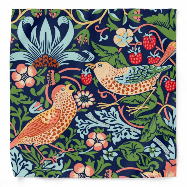 William Morris Strawberry Thief Bandana (Front)