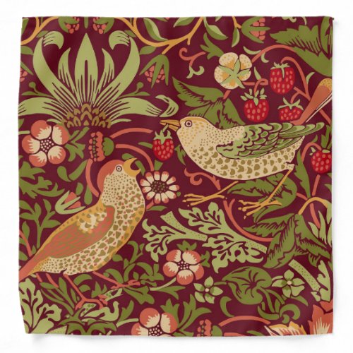 William Morris Strawberry Thief Bandana