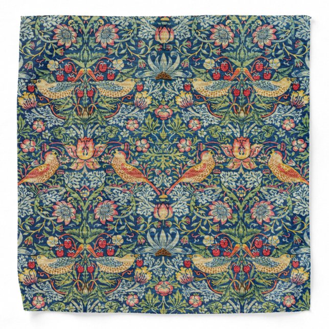 William Morris - Strawberry Thief Bandana (Front)