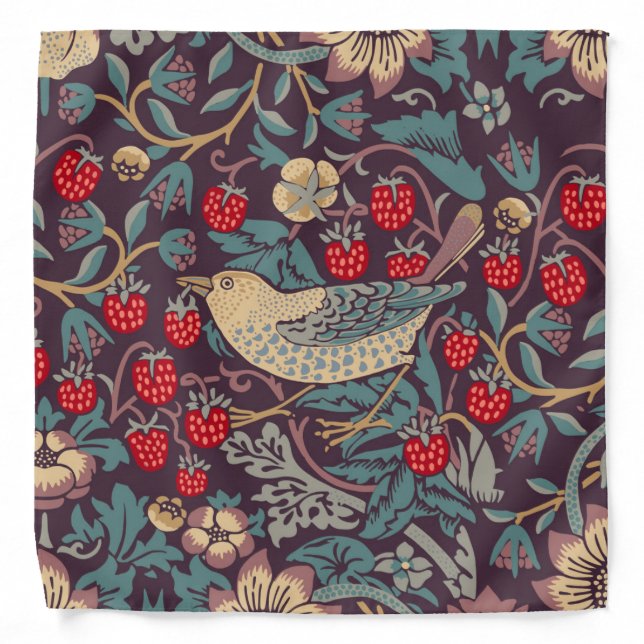 William Morris Strawberry Thief Bandana (Front)