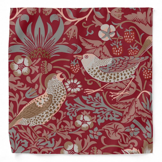 William Morris Strawberry Thief Bandana (Front)
