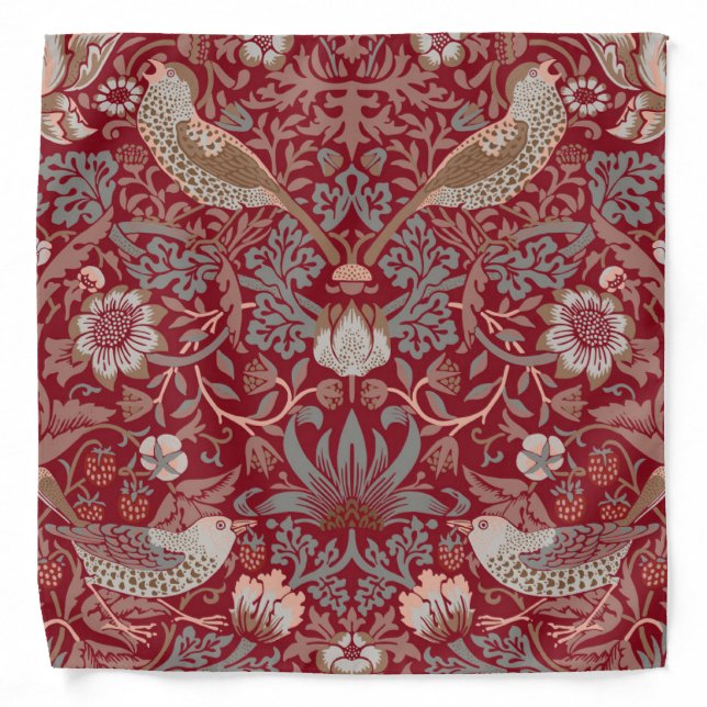 William Morris Strawberry Thief Bandana (Front)
