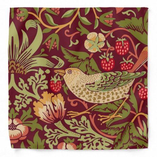 William Morris Strawberry Thief Bandana