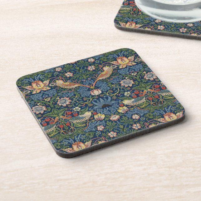 William Morris Strawberry Thief Beverage Coaster (Left Side)