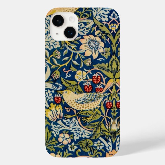 William Morris Strawberry thief bird Case-Mate iPhone Case (Back)