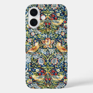 William Morris Strawberry Thief Bird Floral iPhone 16 Case